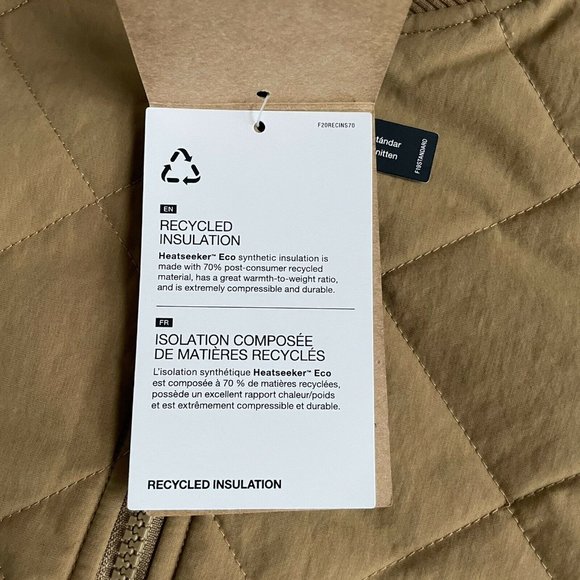 NWT The North Face TNF Cuchillo Insulated Water Resistant Vest Aviator Brown XL - Picture 4 of 6